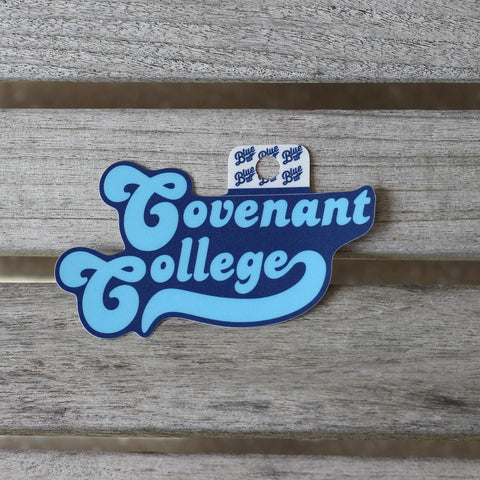 Covenant College Huffed Font sticker