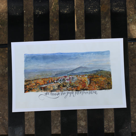 “All Because” Watercolor Prints