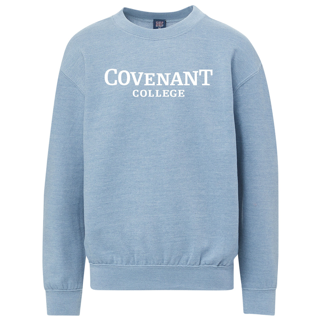 Youth Fleece Crewneck (Blue)