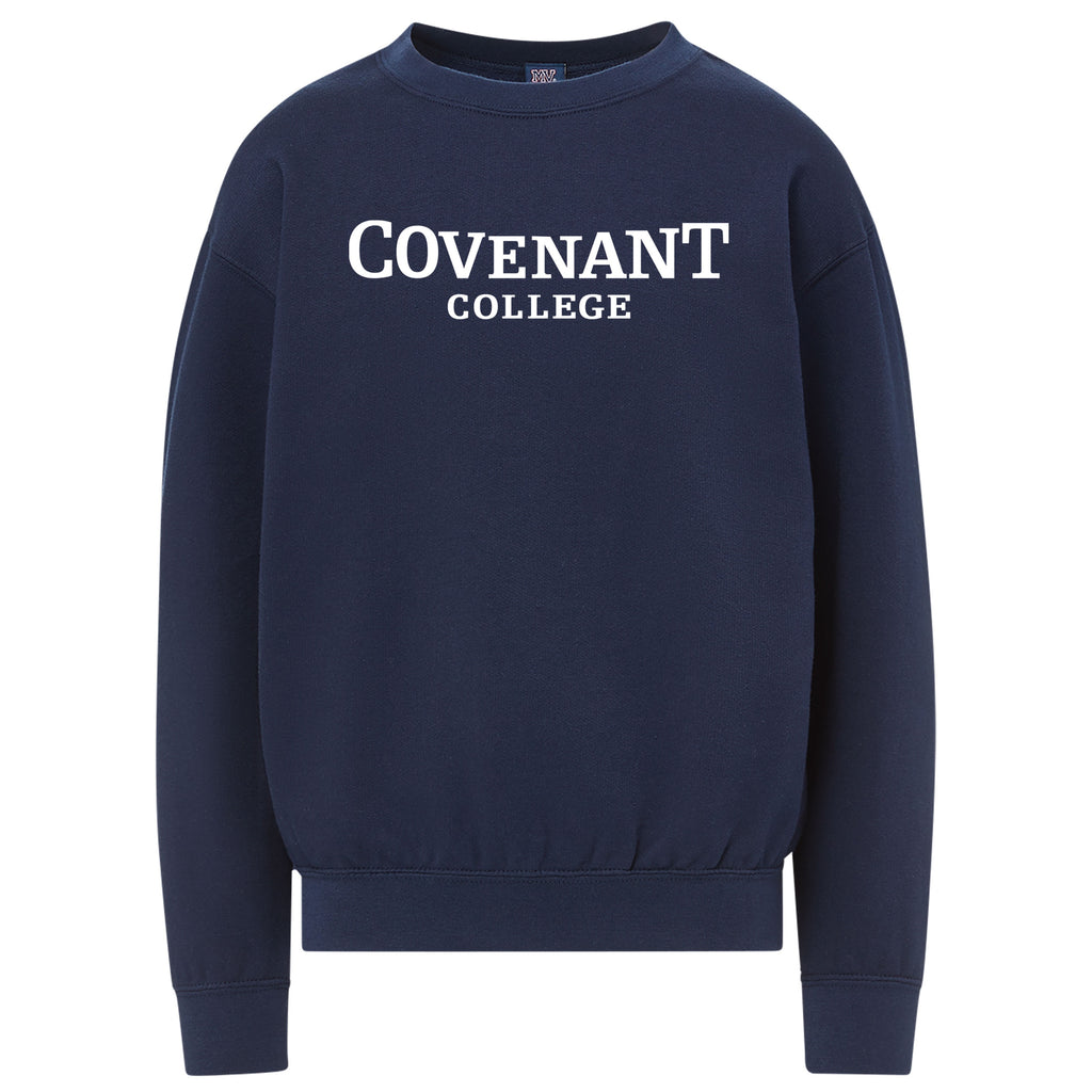 Youth Navy Fleece Crewneck