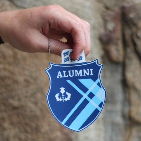 Alumni Tartan Shield Sticker