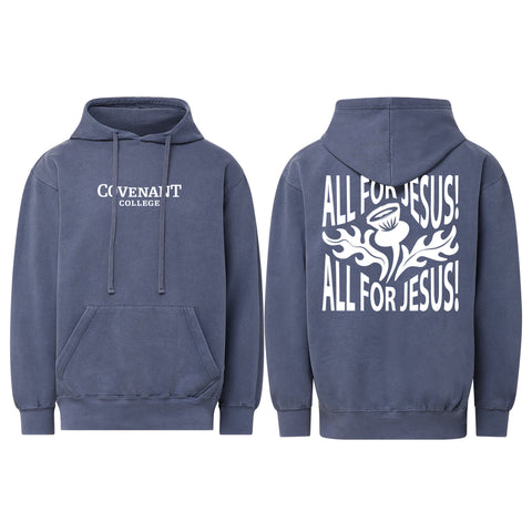All For Jesus Hoodie - Moonlight Navy