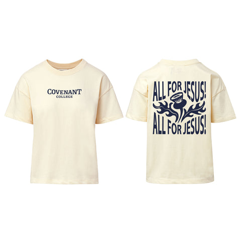 Women's All For Jesus Tee - Vanilla