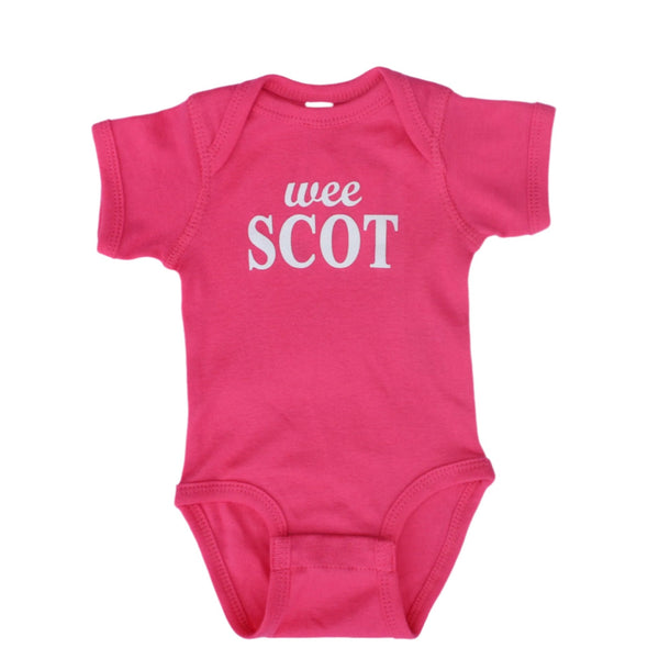 Wee Scot Hot Pink Onesie
