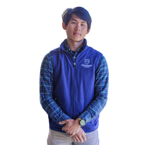 Covenant College Microfleece Vest - Navy