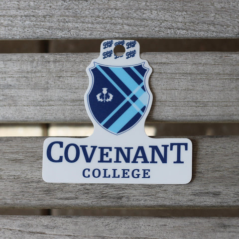 Covenant College & Shield Sticker