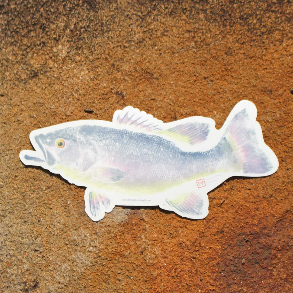 Sticker: Smallmouth Bass by Matt Monahan