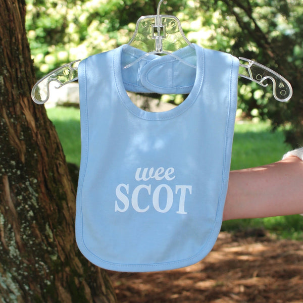 Wee Scot Bib - Blue