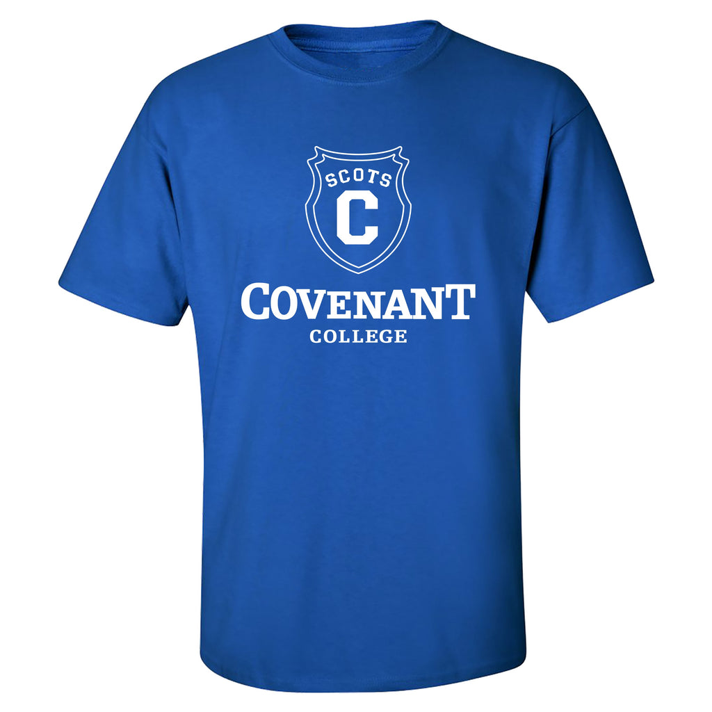 Scots Shield Covenant College tee - Royal