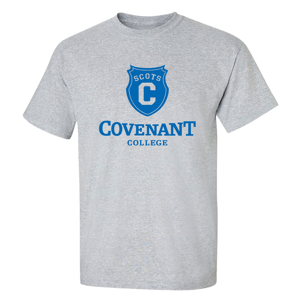 Scots Shield Covenant College tee - Grey