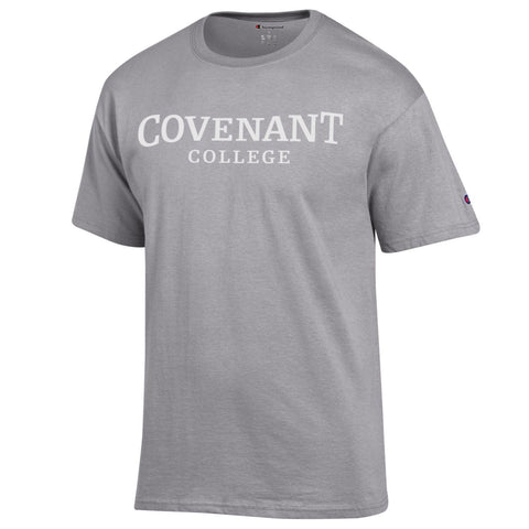 Champion Covenant College Wordmark Tee - Oxford Grey