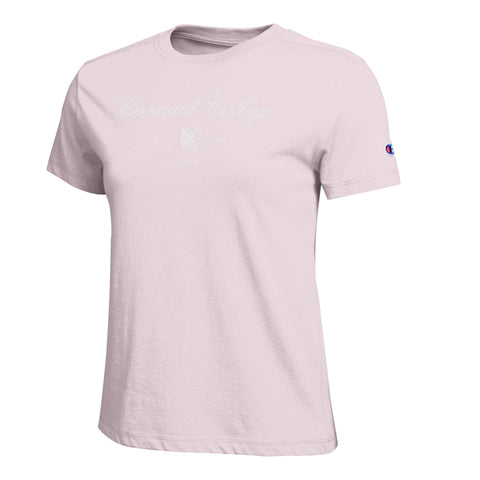 Ladies' Cursive Script Tee - Lilac Pink