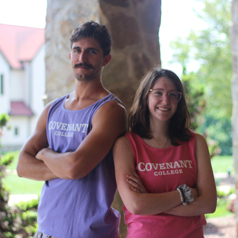 Covenant College Unisex Pink Tank - size large