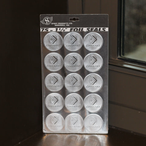 Covenant College Silver Foil Seals
