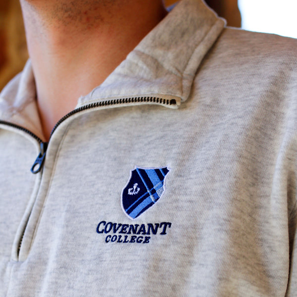Covenant Logo Quarter Zip - Oatmeal