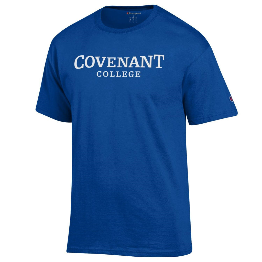 Champion Covenant College Wordmark Tee - Royal