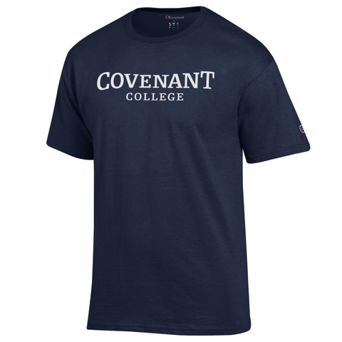 Champion Covenant College Wordmark Tee - Navy
